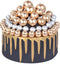 16pcs Ball Shaped Cake Topper Set, Pearl Ball DIY Cake Insert Topper for Party Birthday Baby Shower