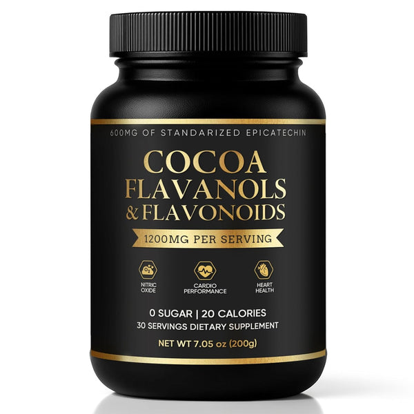 WHDEOW High Flavanol Cocoa Powder Premium Cocoa Flavanols, Flavonoids & Epicatechin Blend for