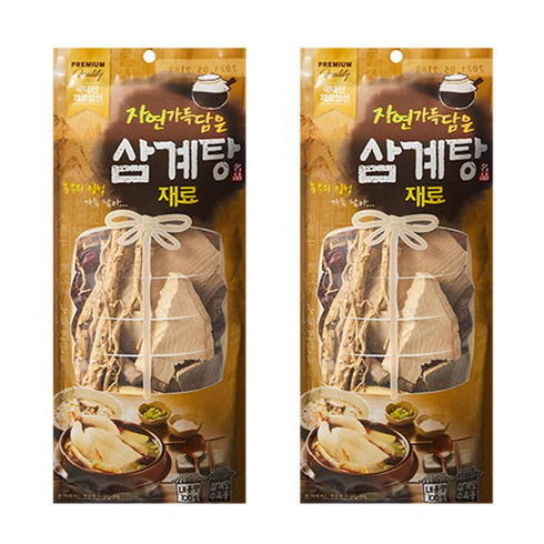 HELLO KFOOD Ahn Guk Bong Natural Samgyetang Herbal Ingredients Korean Ginseng Chicken