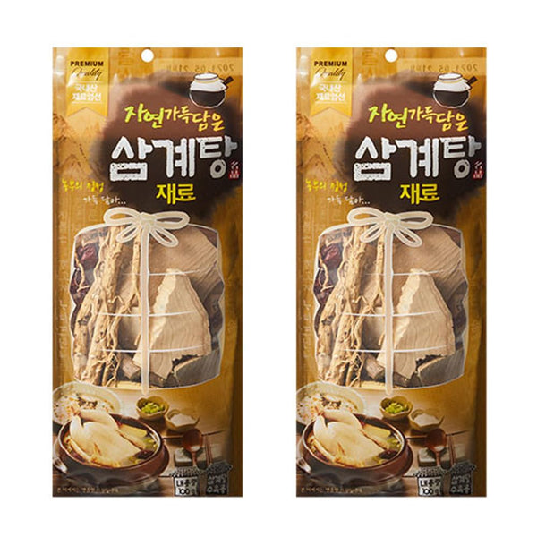 HELLO KFOOD Ahn Guk Bong Natural Samgyetang Herbal Ingredients Korean Ginseng Chicken