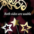 Blue Happy Birthday Cake Topper with 5 Double Sided Silver-Gold Stars