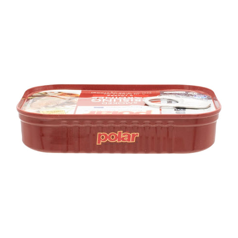 3.52 oz (Pack 1) MW Polar Smoked Brisling Sardines in Canola Oil, Can, Wild Caught