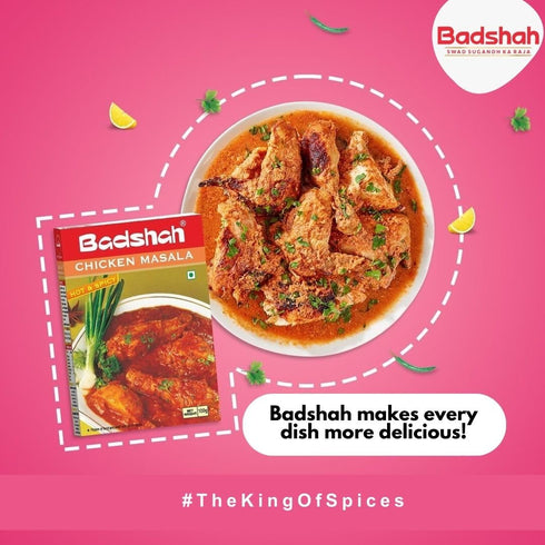 Badshah 3.5-ounce Masala, Chicken Masala Hot & Spicy, Box