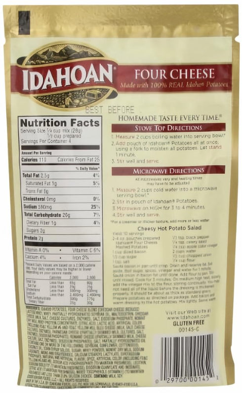 4 oz. (Pack 10) Idahoan Buttery Homestyle Mashed Potatoes