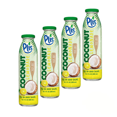 PLIS Coconut Water Lemonade w/Natural Juice and Coconut, 10.1 FL oz (Coconut Lemonade