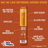 Whole30 10g 5 Count New Primal Rotisserie Chicken Sticks, Zero Sugar High Protein Snack, Gluten Free Healthy Snacks