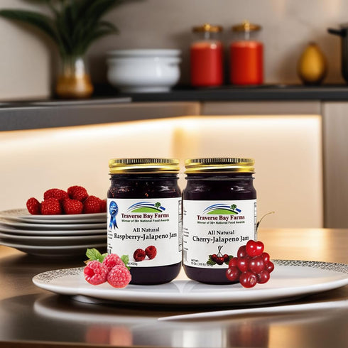 Award-Winning Red Raspberry & Cherry Jalapeno Jam Kit