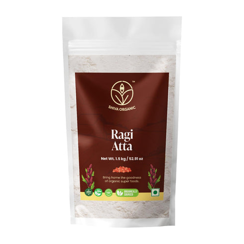 Shiva Organic Ragi Atta - 1.5 kg | Finger Millet Flour |