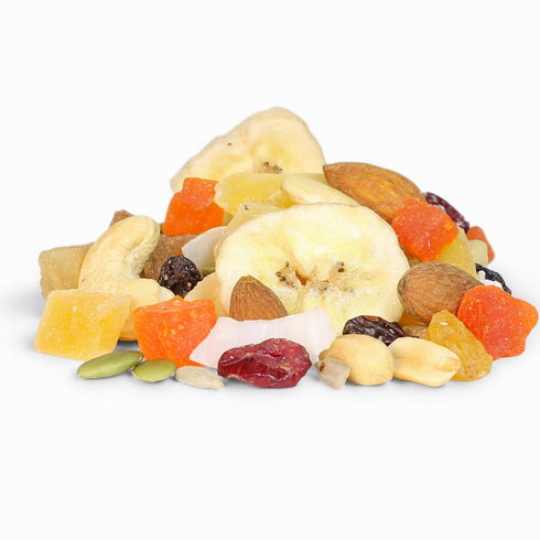 2 Lbs Tropical Mix Trail mix by Its Delish, Bulk Bag | High Energy Boost Fruit and Nut Healthy Snack Medley
