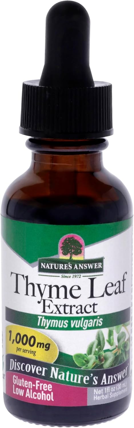 Nature's Answer Thyme Herb with Organic Alcohol, 1-Fluid Ounce