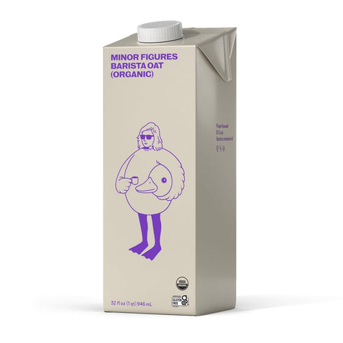 Minor Figures Organic Barista Oat Milk, Plant-Based, Gluten-Free, 32 fl oz, Shelf