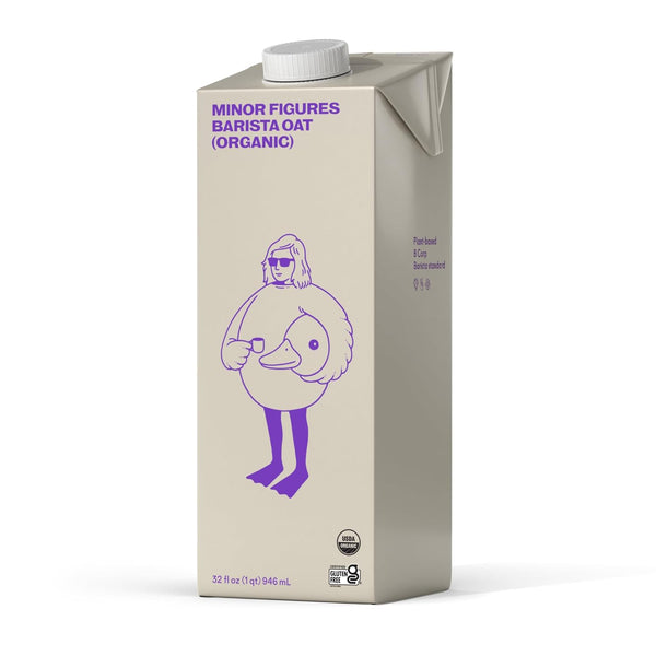 Minor Figures Organic Barista Oat Milk, Plant-Based, Gluten-Free, 32 fl oz, Shelf