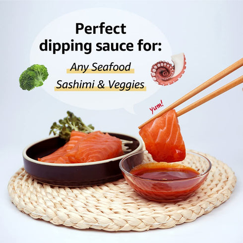 11 oz, Taehwa GOMPYO Seafood Dipping Sauce Korean Dipping Sauce, Gochujang with Vinegar, Garlic Apple Plum Extract