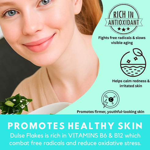 (3oz/Bag) Ocean's Balance Organic Dulse Flakes Atlantic Dulse Organic Flakes for Keto, Paleo Diet, Vegetarian & Vegan