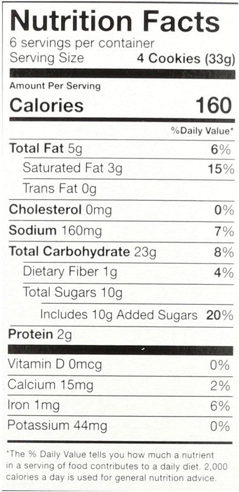 Pack 6, 7 OZ, Goodie Girl Cookies, Cookie, Fudge Striped, of Size (Wheat Free)