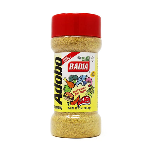 Badia Adobo with Pepper, 12.75 oz Smoky, Spicy & Savory for Meats,