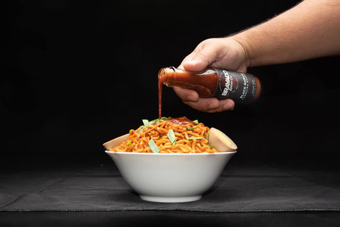6 Bravado Spice Black Garlic Carolina Reaper Hot Sauce | Gourmet Sauce for Wings & Ramen | Featured on Hot Ones Season