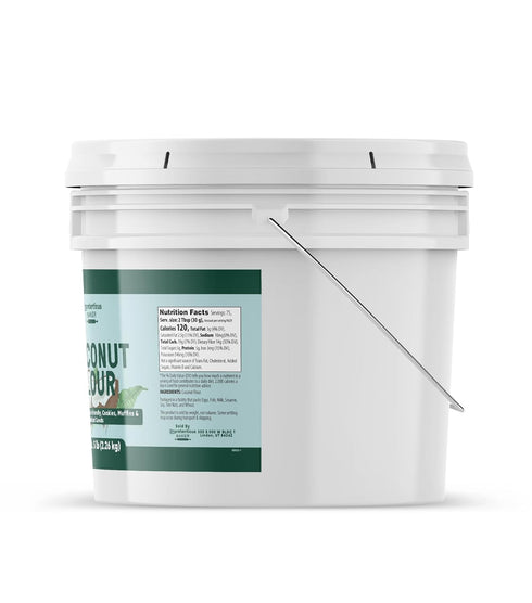 1 Unpretentious Coconut Flour, Gallon, Vegan, Wheat Flour Alternative, Keto-Friendly