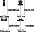 Cupcake Toppers Mini Black Bowtie Mustache Hat Neckcloth - 24PCS Birthday Celebration Decorations