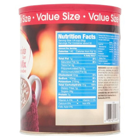 Great Value Pack 4 40 oz of - Hot Cocoa Mix, Milk Chocolate with Marshmallows, Value Size