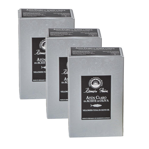 Ramon Pena Canned Yellowfin Tuna in Olive Oil | Silver Line Tin | 3
