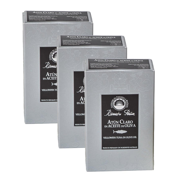 Ramon Pena Canned Yellowfin Tuna in Olive Oil | Silver Line Tin | 3