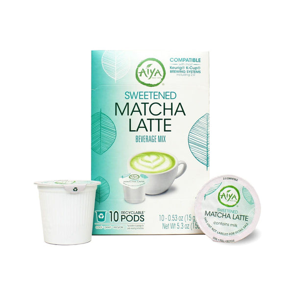 Aiya Creamy Matcha Latte Pods - Authentic Matcha with Rich Notes of