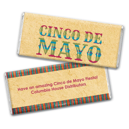 25ct (25 Count) DIY Cinco De Mayo Party Favors Personalized Wrappers for Chocolate Bars Giveaways