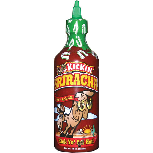 KICKIN' Sriracha Hot Sauce – Sriracha Hot Chili Sauce - Perfect Gourmet Gift for the Hot Sauce Fan – Try if you dare.