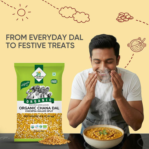 24 Mantra Organic 24 4 Lb,, Mantara Chana Dal - ()