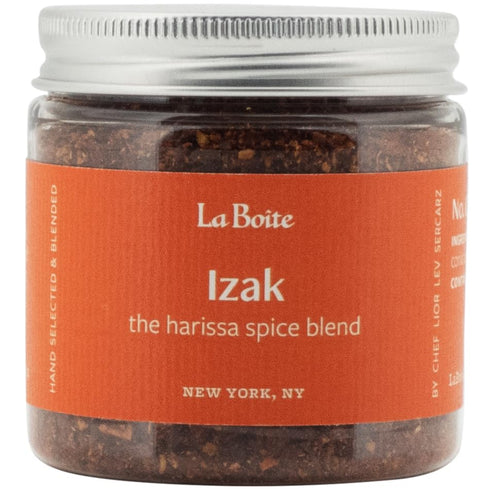 La Boite - Izak Spice Blend, Harissa Spice Blend - Great for marinating, chicken, roasting vegetables, and adding depth and spice as a medium heat chili blend - 2.0 oz.