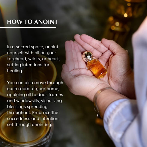 9ml (0.3 oz.)| Myrrh Anointing Oil fl Blessings from The Holy Lands | Blessed Olive Oil from Jerusalem | Biblical