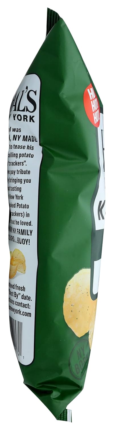 Hal's New York 5 (Pack 12) Kettle Chips, Jalapeo Kettle Cooked Potato Chips, No Artificial Colors or Flavors, Kosher