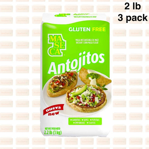 QUALITATT 10 2 lb 3 Pack Maseca Antojitos Instant Corn Masa Flour by Qualitatt