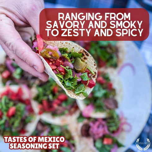 Set Pack GLP-1 Mexican Seasoning Gift | Tastes of Mexico | Artisanal Spice Blends Six | Non GMO, All Natural | No MSG