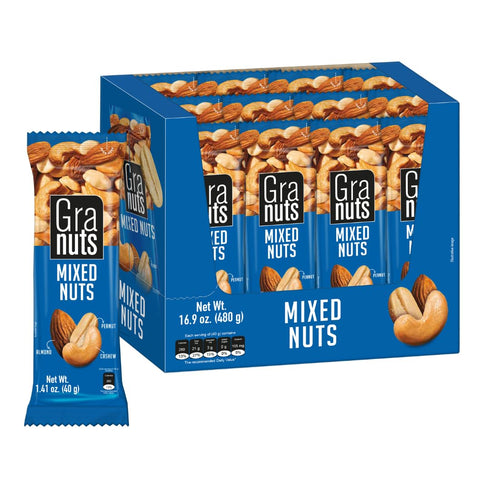 Granuts Mixed Nuts | Almonds, Peanuts & Cashews | Crunchy + Soft