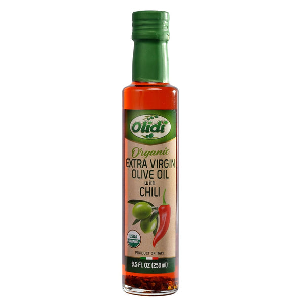 Olidi Chili Infused Extra Virgin Olive Oil 8.5 oz | Product of