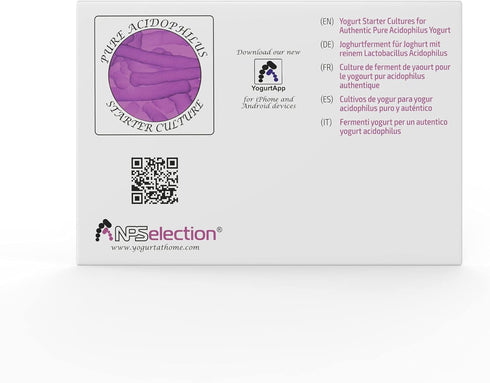 Pack 5 (5) Yogurt Starter Cultures - of Freeze-dried Culture Sachets for Pure Acidophilus Yogurt
