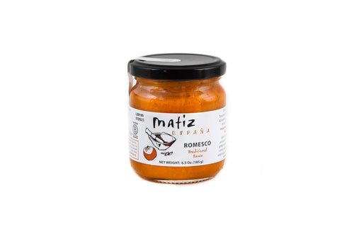 Matiz Romesco Sauce Spanish Roasted Pepper and Nut Sauce, 6 jars of