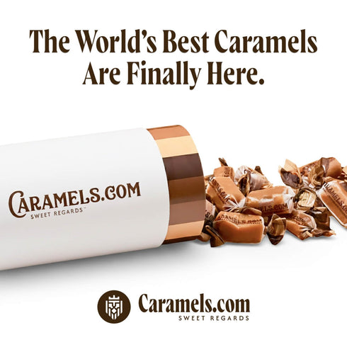 Pack Caramels.com | Chocolate Caramels Brownie and Creamy Peanut Butter | Soft Caramel | Duo | Individually Wrapped |