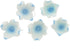 36 Count Global Sugar Art Hydrangea Blossom Sugar Cake Flowers, White with Blue - Wired- by Chef Alan Tetreault