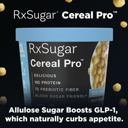 |1 6-Pack RxSugar Cereal Pro Golden Crunch Supports Appetite Control | Non-GMO | Gluten-Free Serving Cups