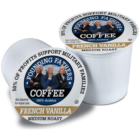 Founding Fathers Coffee Single Serve Pods for Keurig 2.0, French Vanilla, 36 Count