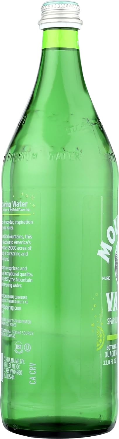 The Mountain Valley 33.8 MOUNTAIN VALLEY WATER Sparkling Water Lime, FZ