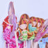Double Sided Mermaid 24 PCS Handmade Pretty Mermaid Cupcake Toppers for Birthday, Bridal Shower, Baby Shower