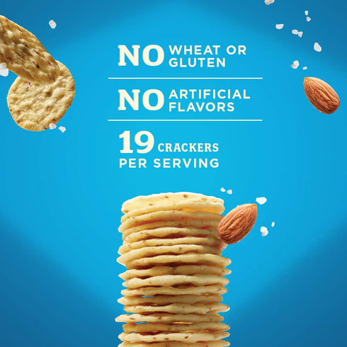 4.25 Oz (Pack 6) Blue Diamond Almonds Nut Thins Gluten Free Cracker Crisps, Hint of Sea Salt, Boxes
