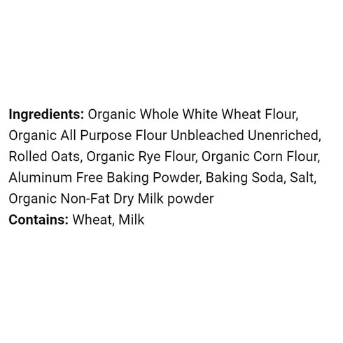 24 oz (2 Pack) War Eagle Mill Multigrain Pancake Mix, Organic, Bag
