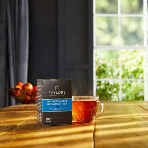 50 Count (Pack 6), 300 Taylors of Harrogate Decaffeinated Breakfast, Black Tea, Pillow Bags, of Rich, Bright