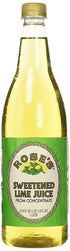 Rose's Lime Juice 1 (33.8 (Pack 2) - Sweetened, Liter Fluid Ounces) Plastic Bottle