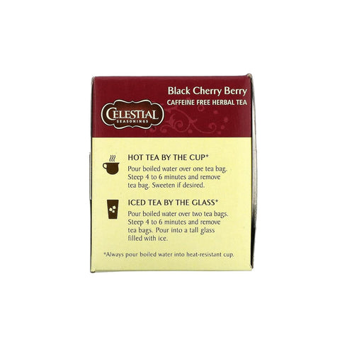 20 Count (Pack 2) Celestial Seasonings Black Cherry Berry Tea Bags